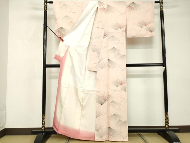 平和屋着物■上質な小紋 松葉文 金彩 正絹 逸品 DABF9581cd