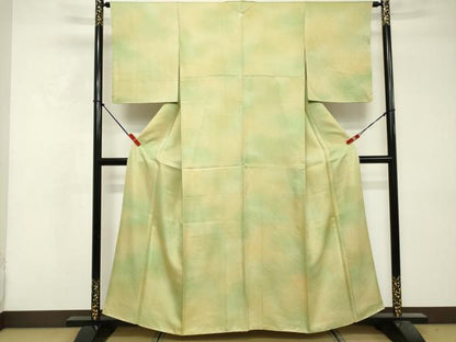 平和屋着物■上質な小紋 霞文 暈し染め 正絹 逸品 DABF9584cd