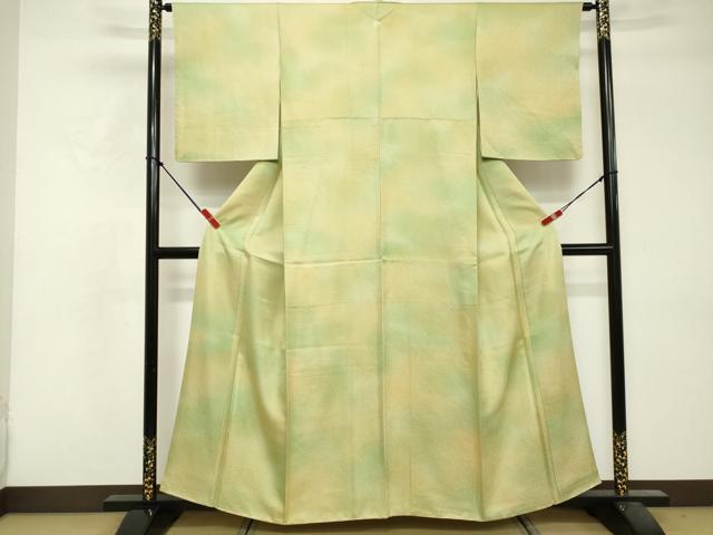 平和屋着物■上質な小紋 霞文 暈し染め 正絹 逸品 DABF9584cd
