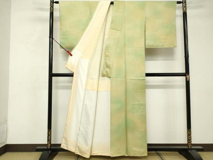 平和屋着物■上質な小紋 霞文 暈し染め 正絹 逸品 DABF9584cd