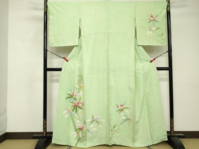 平和屋着物■訪問着 刺繍 草花文 金彩 大丸扱い 正絹 逸品 DABF9589cd