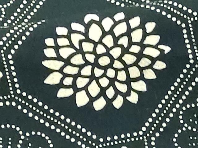 平和屋着物■上質な小紋　紬地　蜀江花文　正絹　逸品　DABF9601cd