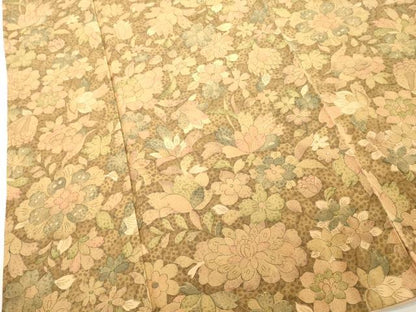 平和屋着物■上質な小紋　舞花文　正絹　逸品　DABF9610cd
