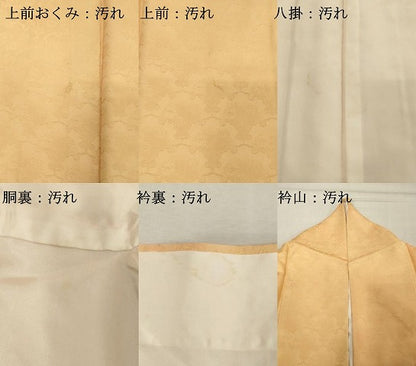 平和屋着物■上質な小紋　雪輪青海波地紋　暈し染め　正絹　逸品　DABF9611cd