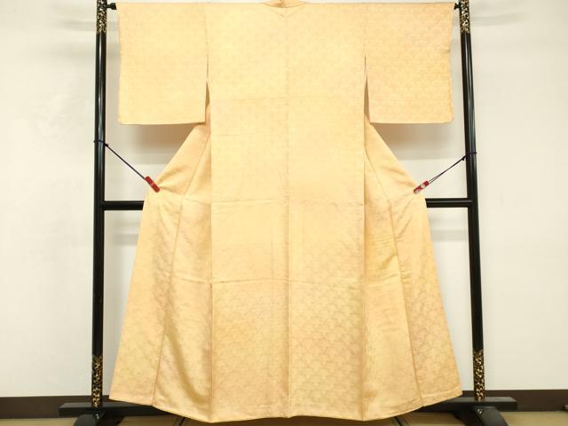 平和屋着物■上質な小紋　雪輪青海波地紋　暈し染め　正絹　逸品　DABF9611cd