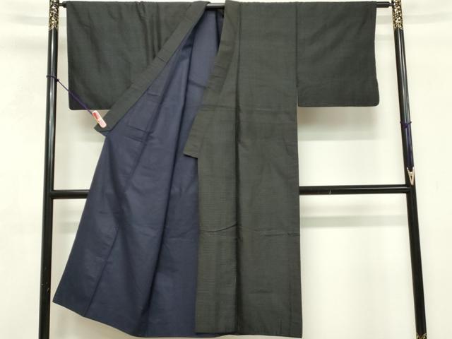 平和屋着物○男性 紬 アンサンブル 120亀甲 総詰め 正絹 逸品