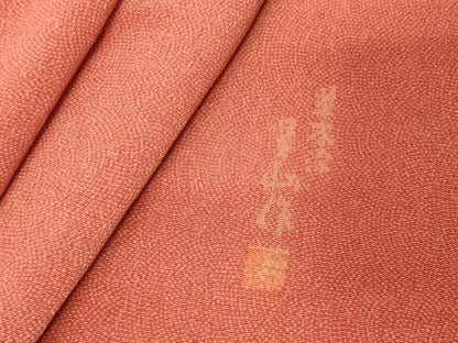 平和屋着物■江戸小紋　作家物　草木染　鮫小紋柄　正絹　逸品　DABF9643cd