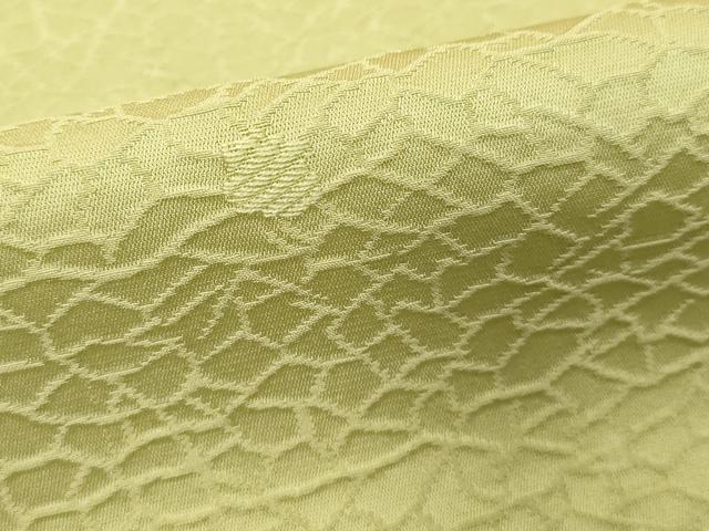 平和屋着物■上質な色無地　舞花地紋　若葉色　大丸扱い　正絹　逸品　DABF9645cd