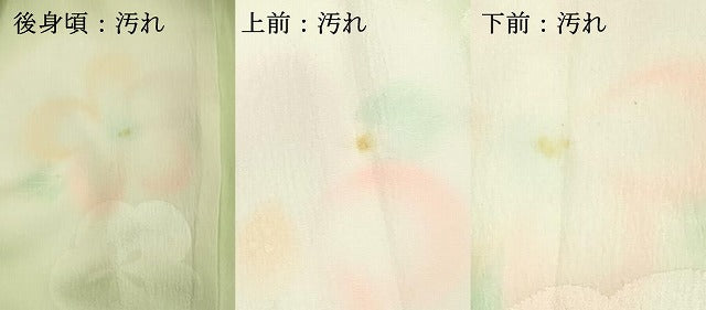 平和屋着物■長襦袢　袷　作家物　舞梅文　よそおいの音色　暈し染め　正絹　逸品　DABF9657cd　