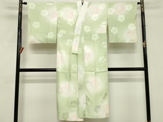 平和屋着物■長襦袢　袷　作家物　舞梅文　よそおいの音色　暈し染め　正絹　逸品　DABF9657cd　