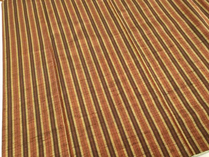 平和屋着物■上質な紬　間道　正絹　逸品　DABF9661cd