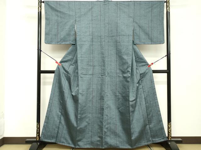 平和屋着物■上質な紬　間道　正絹　逸品　未使用　DABF9662cd