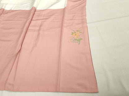 平和屋着物■訪問着　駒刺繍　流水草花文　暈し染め　金彩　正絹　逸品　DABF9666cd