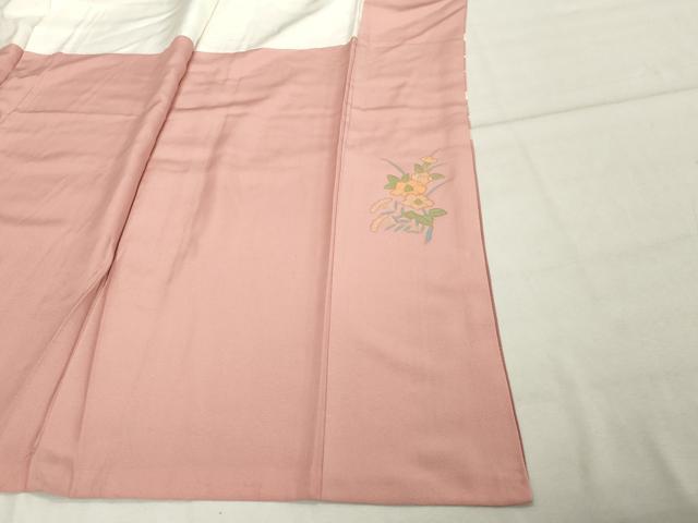 平和屋着物■訪問着　駒刺繍　流水草花文　暈し染め　金彩　正絹　逸品　DABF9666cd