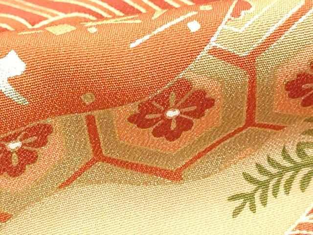 平和屋着物■豪華黒留袖　吉祥飛鶴文　金彩　正絹　逸品　DABF9668cd