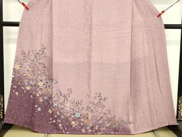 平和屋着物■訪問着　花唐草文　正絹　逸品　DABF9676cd