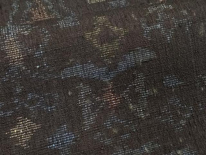 平和屋着物■上質な紬　抽象文様　正絹　逸品　DABF9684cd