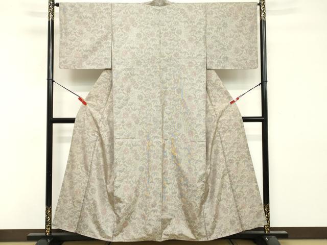 平和屋着物■本場大島紬　舞花文　正絹　逸品　DABF9693cd
