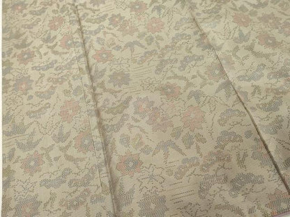 平和屋着物■本場大島紬　舞花文　正絹　逸品　DABF9693cd