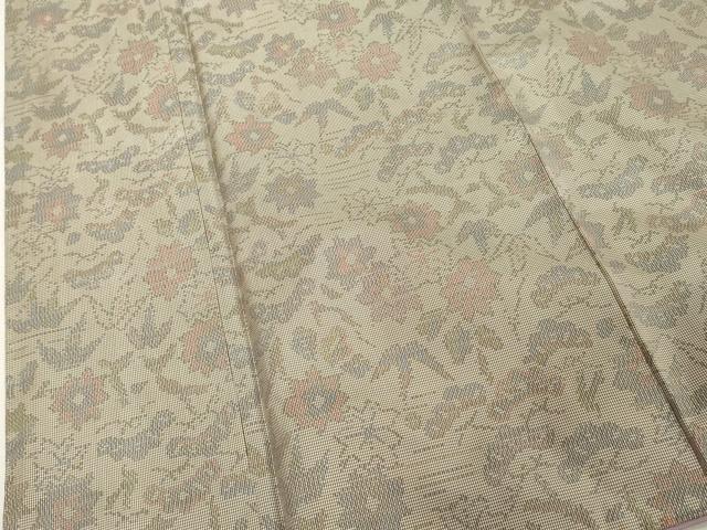 平和屋着物■本場大島紬　舞花文　正絹　逸品　DABF9693cd