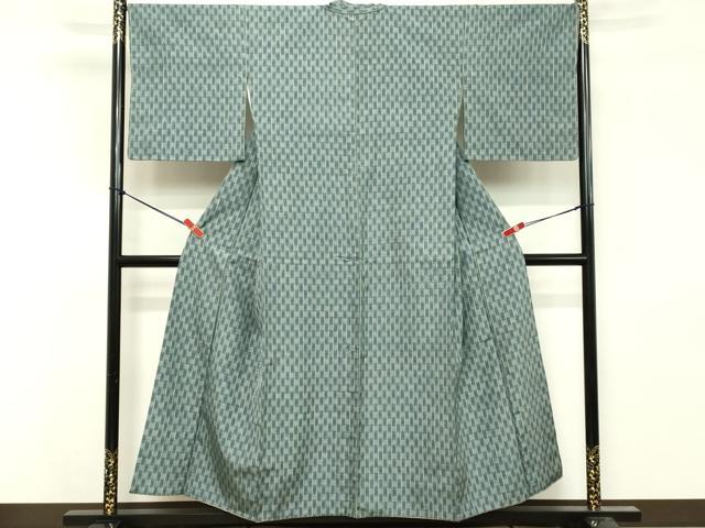 平和屋着物■上質な紬　矢絣間道　正絹　逸品　DABF9694ya