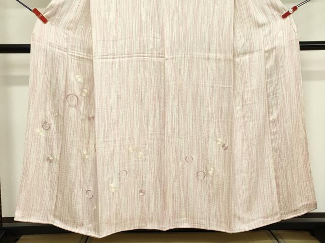 平和屋着物■訪問着　刺繍　丸文　正絹　逸品　DABF9703cd