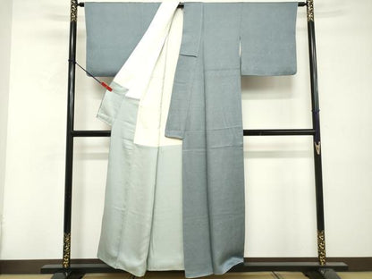 平和屋着物■江戸小紋　鮫小紋柄　唐草文　正絹　逸品　DABF9711cd