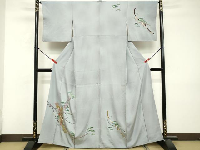 平和屋着物■訪問着　短冊花文　金彩　正絹　逸品　DABF9713cd