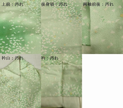 平和屋着物■訪問着　舞葉文　暈し染め　正絹　逸品　DABF9720cd