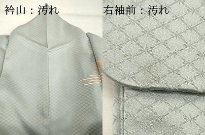 平和屋着物■訪問着　刺繍　枝花文　金彩　正絹　逸品　DABF9728cd
