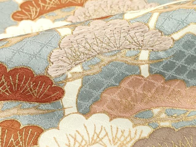 平和屋着物■訪問着　刺繍　枝花文　金彩　正絹　逸品　DABF9728cd