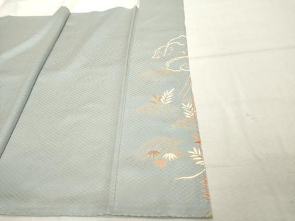 平和屋着物■訪問着　刺繍　枝花文　金彩　正絹　逸品　DABF9728cd