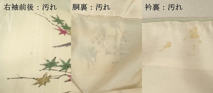 平和屋着物■上質な小紋　手描き　地紙風景文　暈し染め　正絹　逸品　DABF9731cd