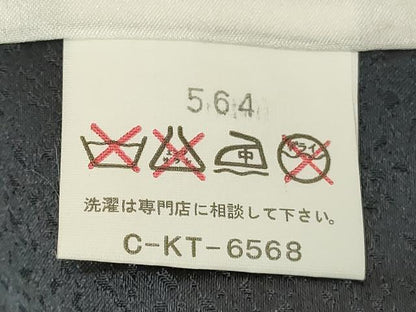 平和屋着物■訪問着　流水草花文　金彩　正絹　逸品　DABF9733cd