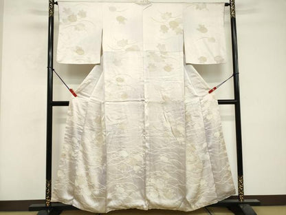 平和屋着物■訪問着　草花文　暈し染め　金彩　正絹　逸品　DABF9736cd