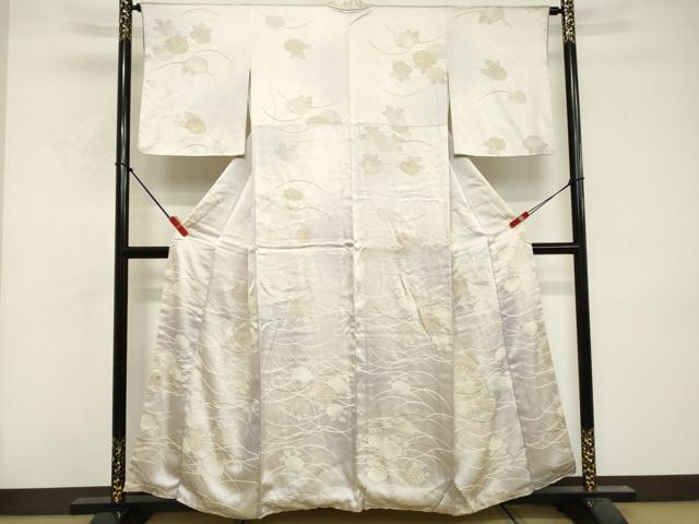 平和屋着物■訪問着　草花文　暈し染め　金彩　正絹　逸品　DABF9736cd