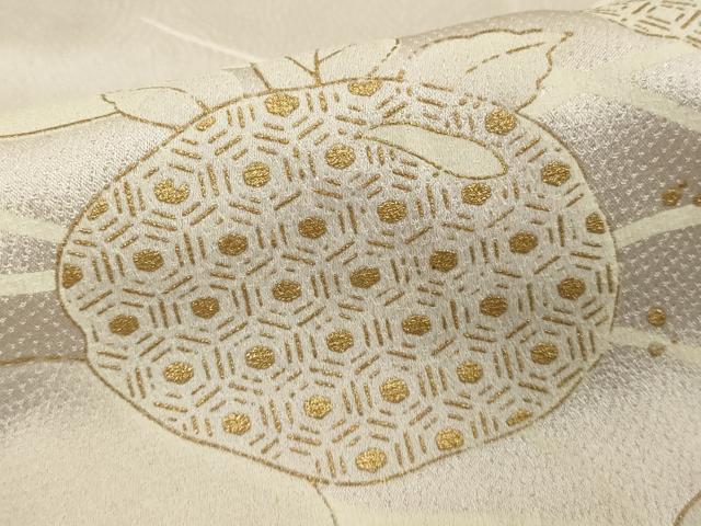 平和屋着物■訪問着　草花文　暈し染め　金彩　正絹　逸品　DABF9736cd