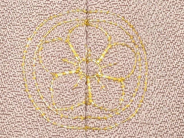 平和屋着物■豪華色留袖　駒刺繍　御所車花文　金彩　正絹　逸品　DABF9740cd