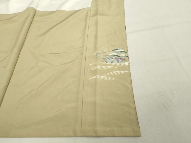 平和屋着物■豪華色留袖　友禅　作家物　流水松文　暈し染め　正絹　逸品　DABF9742cd