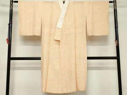 平和屋着物■長襦袢　無双仕立て　枝花文　正絹　逸品　DABF9753cd