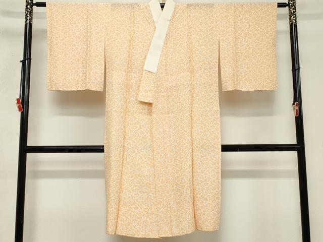 平和屋着物■長襦袢　無双仕立て　枝花文　正絹　逸品　DABF9753cd