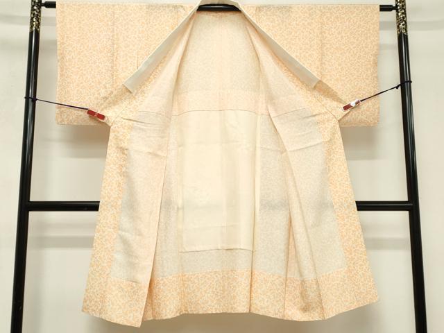 平和屋着物■長襦袢　無双仕立て　枝花文　正絹　逸品　DABF9753cd
