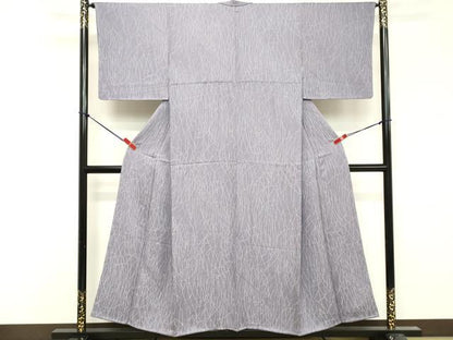 平和屋着物■上質な小紋　草葉文　正絹　逸品　DABF9756cd