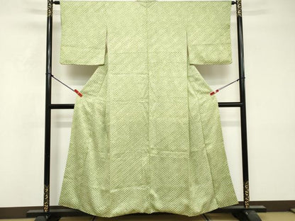 平和屋着物■上質な小紋　七宝繋ぎ　正絹　逸品　DABF9759cd