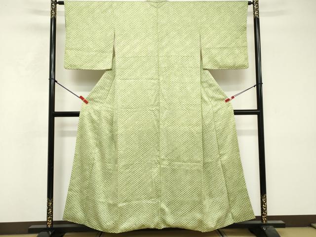 平和屋着物■上質な小紋　七宝繋ぎ　正絹　逸品　DABF9759cd
