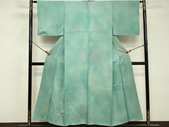 平和屋着物■上質な小紋　青海波地紋　暈し染め　正絹　逸品　DABF9760cd