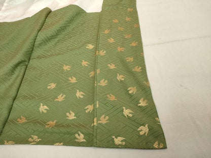 平和屋着物■訪問着　駒刺繍　総刺繍　風景花文　金糸　正絹　逸品　DABF9762cd