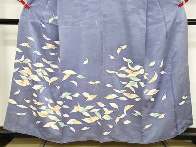 平和屋着物■訪問着　草葉文　正絹　逸品　DABF9767cd