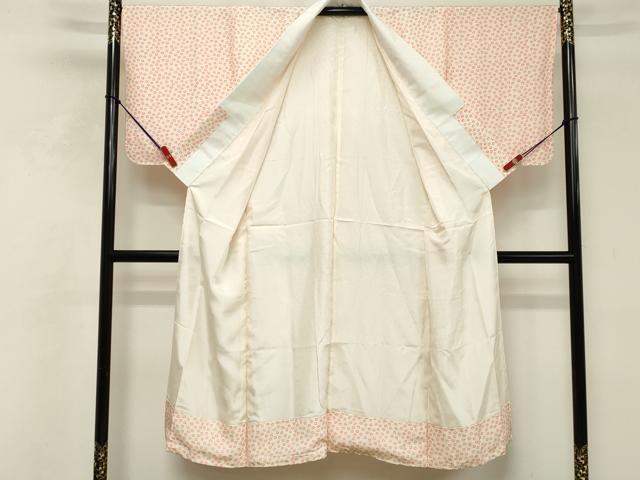 平和屋着物■長襦袢　袷　舞桜文　半衿刺繍　正絹　逸品　DABF9768cd