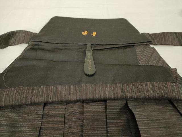 平和屋着物■男性　行灯袴　横段文　正絹　逸品　DABF9769cd